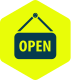 Open sign icon