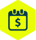 Calendar with dollar sign icon