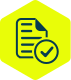 Paper with checkmark icon